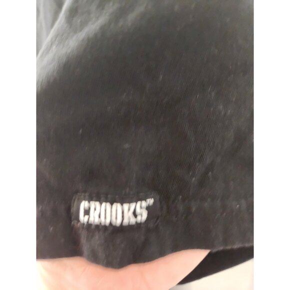 Crooks And Castle Black T-Shirt Size XL Pre-Owned - Picture 6 of 10